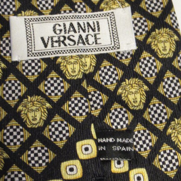 Gianni Versace Handmade Neck Tie for Men, 100% Silk - Picture 5 of 9